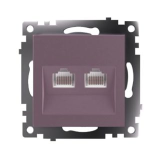 Розетка компьютерная 2-местная RJ-45 Stekker Катрин GLS00-7109-04 50006