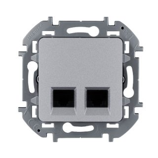 Розетка компьютерная двойная RJ45 Legrand Inspiria 673837