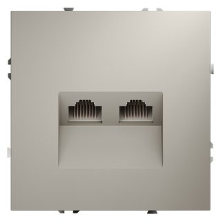 Розетка компьютерная двойная Voltum S70 VLS060203