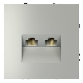 Розетка компьютерная двойная Voltum S70 VLS060205