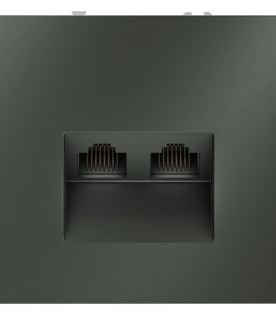 Розетка компьютерная двойная Voltum S70 VLS060206