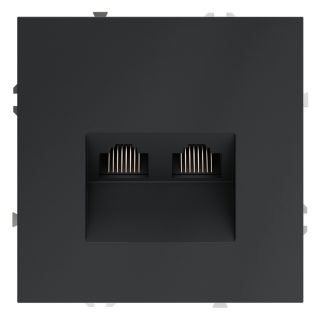 Розетка компьютерная двойная Voltum S70 VLS060207