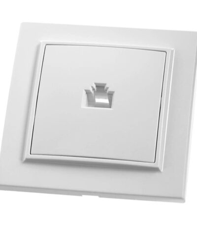 Розетка компьютерная  Feron Stekker Эрна белый PST00900701 39047