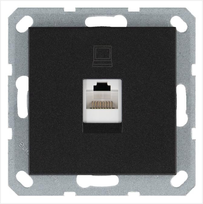 Розетка компьютерная RJ45 кат. 5E Jasmart G6105B Розетка компьютерная RJ45 кат. 5E Jasmart G6105B