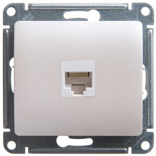 Розетка компьютерная RJ45 кат.5E Systeme Electric Glossa Перламутр GSL000681K
