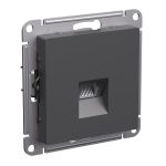 Розетка компьютерная RJ45, кат. 6A, Systeme Electric AtlasDesign Базальт ATN001486