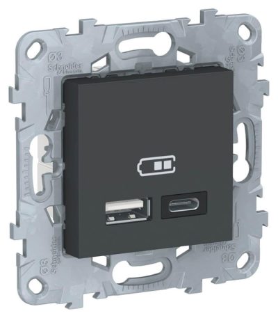 Розетка компьютерная USBx2 Schneider Electric Unica New тип А+С NU501854