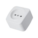 Розетка накладная 1-местная Stekker Basic PST10-501-20 50074