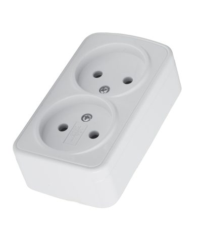Розетка накладная 2-местная Stekker Basic PST10-502-20 50075