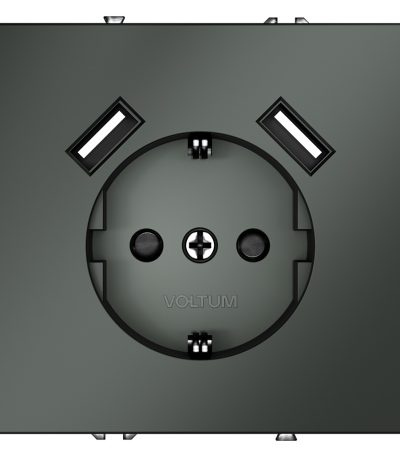 Розетка с USB, А+А Voltum S70 VLS040406