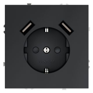 Розетка с USB, А+А Voltum S70 VLS040407