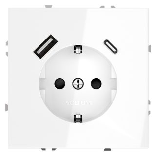 Розетка с USB, A+C Voltum S70 VLS040501