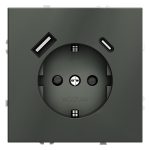 Розетка с USB, A+C Voltum S70 VLS040506