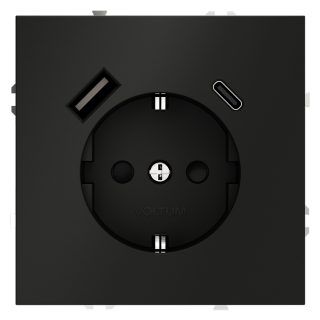 Розетка с USB, A+C Voltum S70 VLS040508