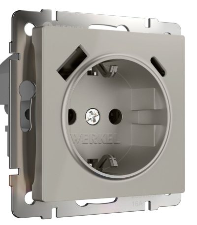 Розетка с/з шторками и USB тип A+C Werkel W1271704 4690389211997 a069465
