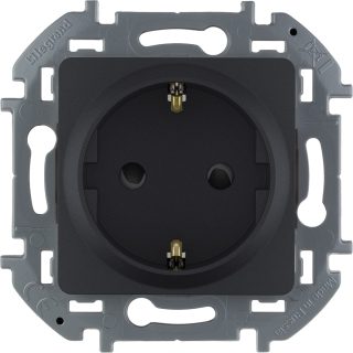 Розетка с/з со шторками Legrand Inspiria 673733