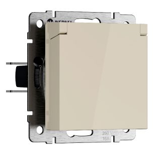 Розетка с защитной крышкой и шторками Werkel W1171203 4690389213151 a069595