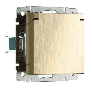 Розетка с защитной крышкой и шторками Werkel W1171210 4690389213137 a069604