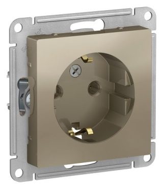 Розетка с заземлением Schneider Electric Atlas design ATN000543