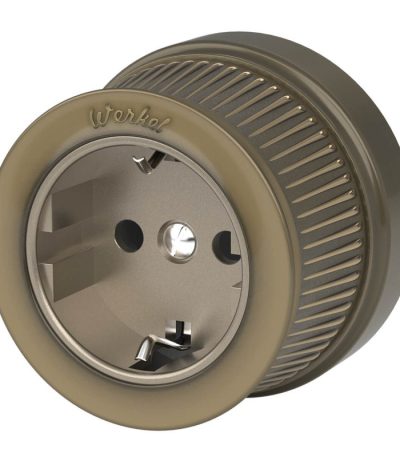Розетка с заземлением Werkel Ретро бронзовый W5771012 4690389166549