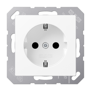 Розетка Schuko Jung EP1420WWM