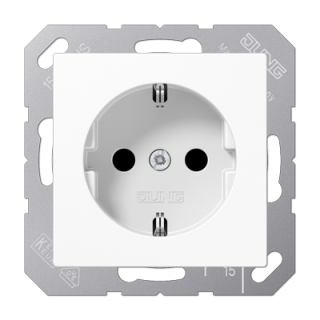 Розетка штепсельная Schuko Jung A1520BFKIWW