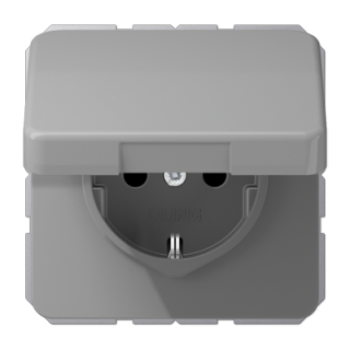 Розетка штепсельная Schuko Jung CD1520BFKIKLGR