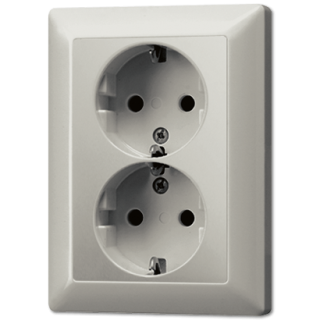 Розетка штепсельная Schuko Jung ES5020KI-L