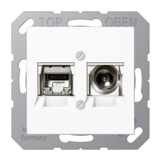 Розетка Smart TV Jung MMDA4521WW