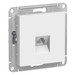 Розетка телефонная RJ11 Systeme Electric AtlasDesign Белый ATN000181