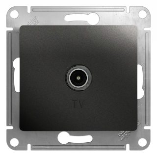 Розетка TV оконечная 1DB Systeme Electric Glossa Антрацит GSL000791