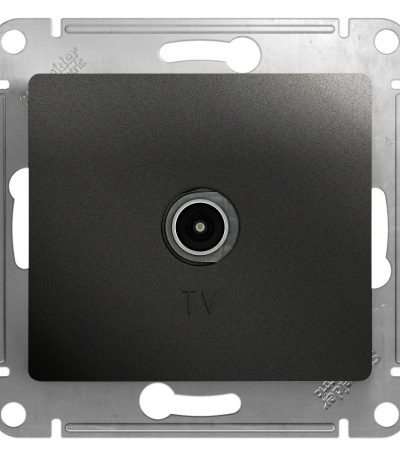 Розетка TV оконечная 1DB Systeme Electric Glossa Антрацит GSL000791