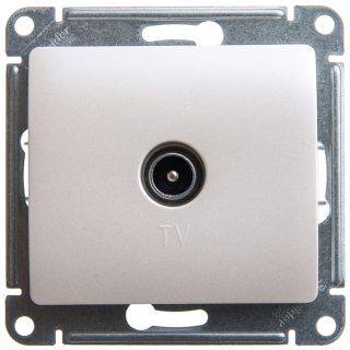 Розетка TV оконечная 1DB Systeme Electric Glossa Перламутр GSL000691