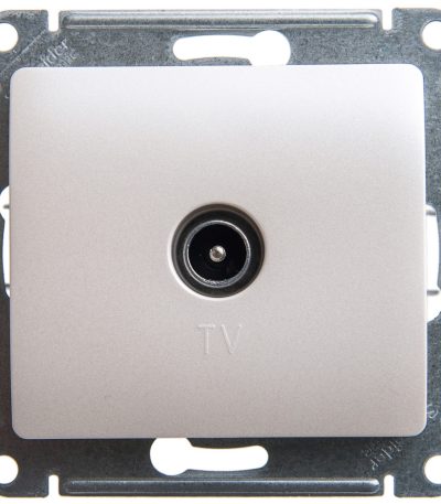 Розетка TV оконечная 1DB Systeme Electric Glossa Перламутр GSL000691