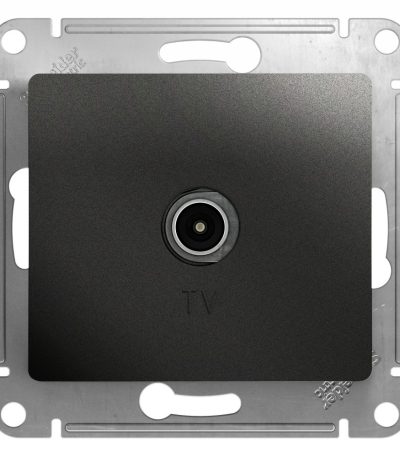Розетка TV проходная 4DB Systeme Electric Glossa Антрацит GSL000792