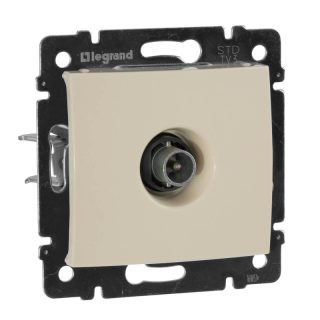 Розетка TV проходная Legrand Valena слоновая кость 774331