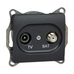 Розетка TV-SAT оконечная 1DB Systeme Electric Glossa Антрацит GSL000797