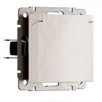 Розетка влагозащишенная с заземлением с защитной крышкой и шторками Werkel перламутровый рифленый W1171213 4690389213106 a069601