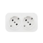 Розеточный блок двойной с/з со шторками Legrand Quteo 782237
