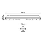 Настенно-потолочный светодиодный светильник Gauss ССП-176 Evo 864424318-S
