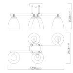Потолочная люстра De Markt Тетро 673017304