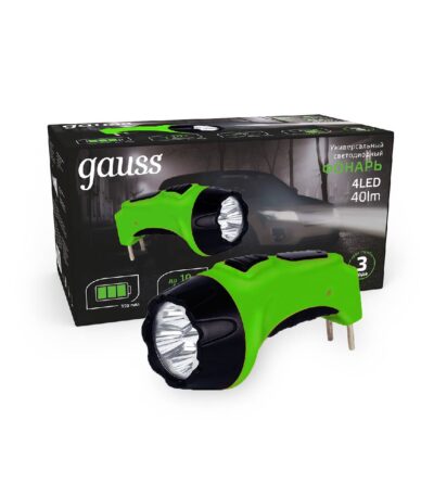 Ручной светодиодный фонарь Gauss аккумуляторный 135х70 40 лм GF104