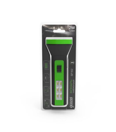 Ручной светодиодный фонарь Gauss аккумуляторный 157х58 100 лм GF102