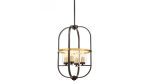 Подвесная люстра Lumina Deco Monterey LDP 1141-4 BK+MD