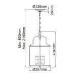 Подвесной светильник Hinkley Gentry HK-GENTRY-P-M-PW