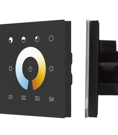 Сенсорная панель Arlight DALI-901-11-1G-4SC-MIX-DT8-IN Black BUS/230V 037195