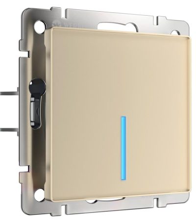 Сенсорный выключатель одноклавишный с функцией Wi-Fi Werkel шампань W4510611 4690389171284