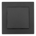 Выключатель одноклавишный Arte Milano SET06-1-30-1 black