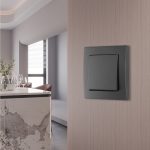 Выключатель одноклавишный Arte Milano SET06-1-30-1 black