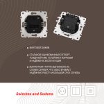 Выключатель одноклавишный Arte Milano SET06-1-30-1 silver